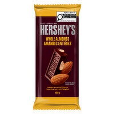 Hershey's - Whole Almonds Bar, 100 Gram