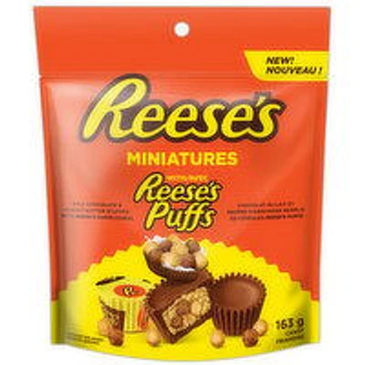 Hershey's - Reese's Miniature Peanut Butter Cups with Reese Puffs, 163 Millilitre