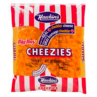 Hawkins - Big Boy Cheezies Corn Snacks, Triple Pack, 420 Gram