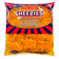 Hawkins - Cheezies Corn Snacks, 4 Each