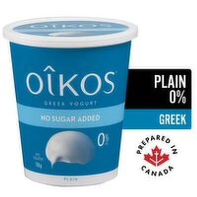 Oikos - Greek Yogurt 0% M.F. Plain, 750 Gram