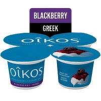 Oikos - Greek Yogurt - Blackberry, 4 Each