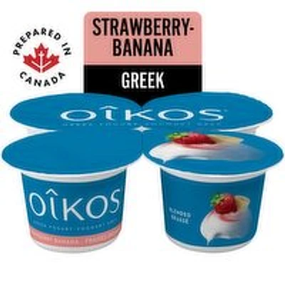 Oikos - Greek Yogurt  2% Strawberry Banana, 4 Each