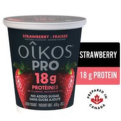 Oikos - Pro High Protein Strawberry Flavour Yogurt, 650 Gram