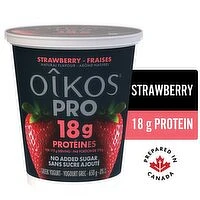 Oikos - Pro High Protein Strawberry Flavour Yogurt, 650 Gram