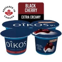 Oikos - Extra Creamy Yogurt Black Cherry, 4 Each