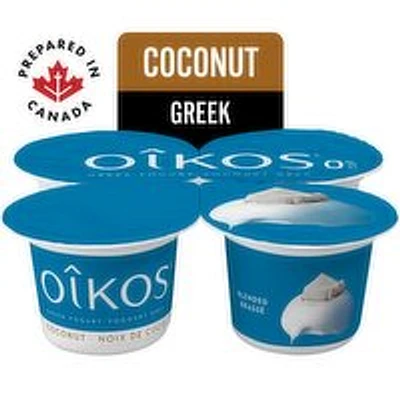 Oikos - Coconut Greek Yogurt 0% M.F., 4 Each