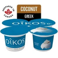 Oikos - Coconut Greek Yogurt 0% M.F., 4 Each