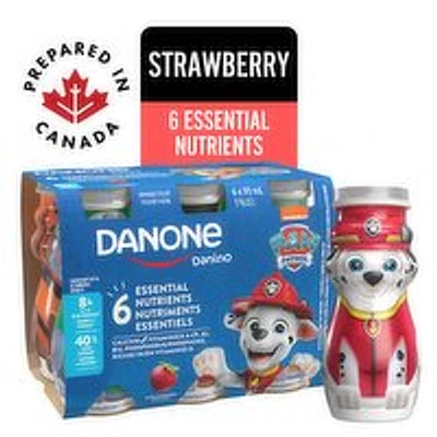 Danone - Drinkable Yogurt 1.5%MF, Strawberry Flavoured, 6 Each