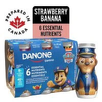 Danone - Drinkable Yogurt 1.5%MF, Strawberry - Banana, 558 Millilitre