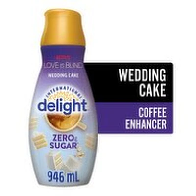 International Delight - Wedding Cake Zero Sugar Coffee Creamer, 946 Millilitre