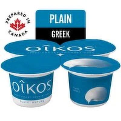 Oikos - Plain Greek Yogurt 2% M.F., 4 Each