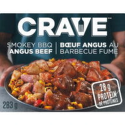 Crave - Smokey BBQ Angus Beef Frozen Meal, 283 Gram
