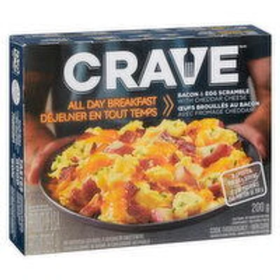 Crave - All Day Breakfast Bacon & Egg Scramble with, 200 Gram