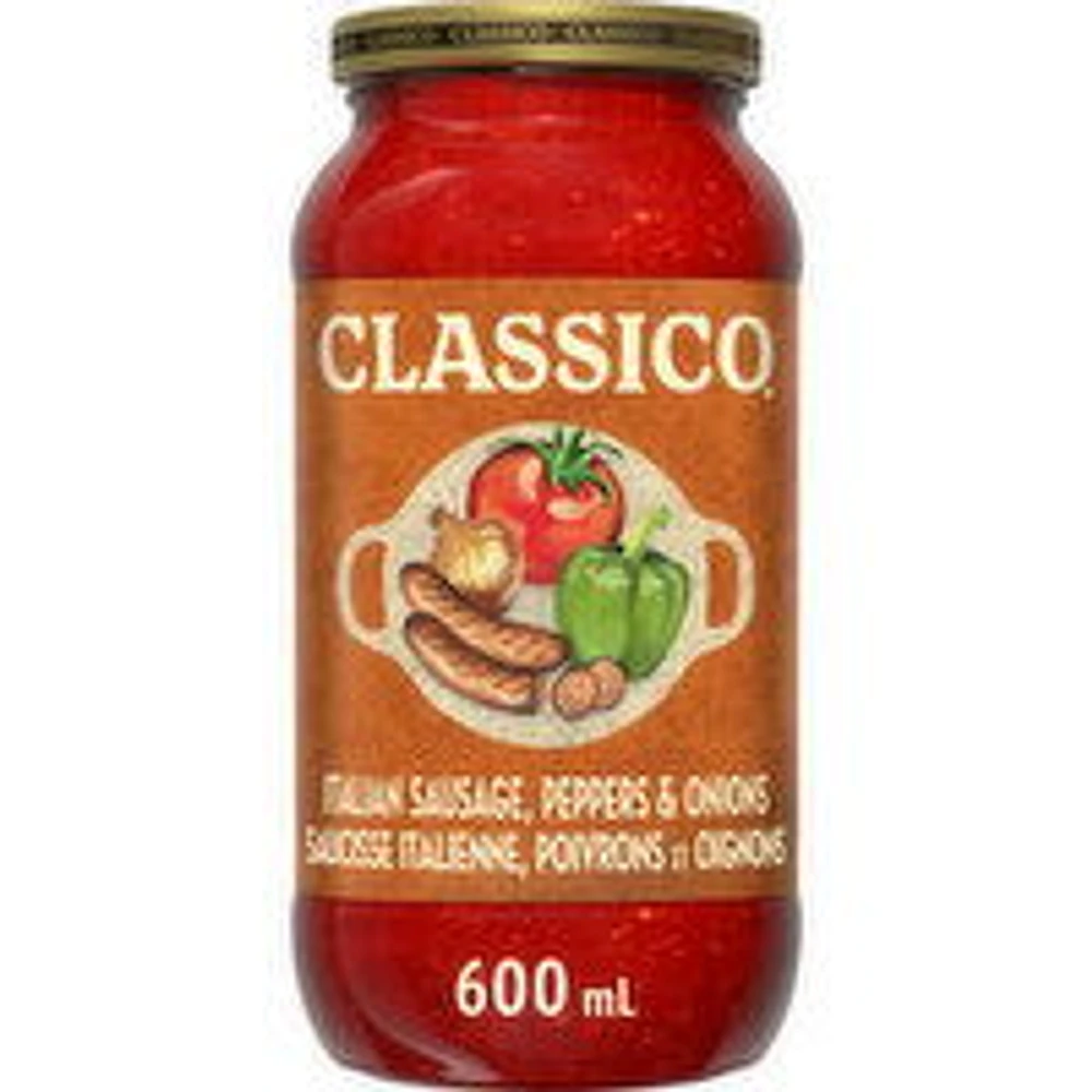 Classico - Italian Sausage Peppers & Onion Sauce, 600 Millilitre