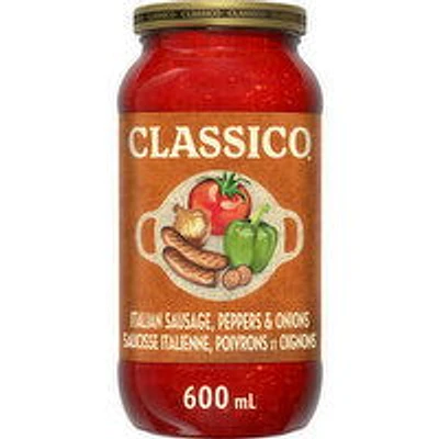 Classico - Italian Sausage Peppers & Onion Sauce, 600 Millilitre