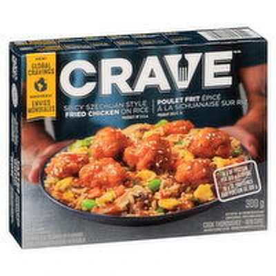 Crave - Crispy Fried Szechuan Chicken With Fried Rice, 300 Gram