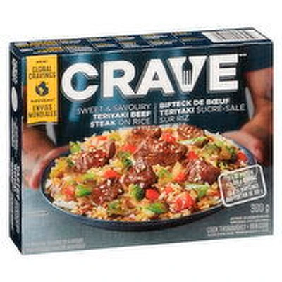 Crave - Beef Teriyaki Steak On Rice, 300 Gram
