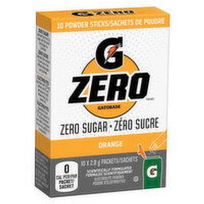 Gatorade - Zero Orange - Powder Sticks, 10 Each