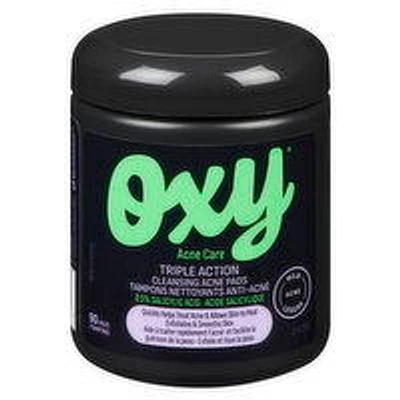 OXY - Triple Action Medicated Acne Pads, 90 Each