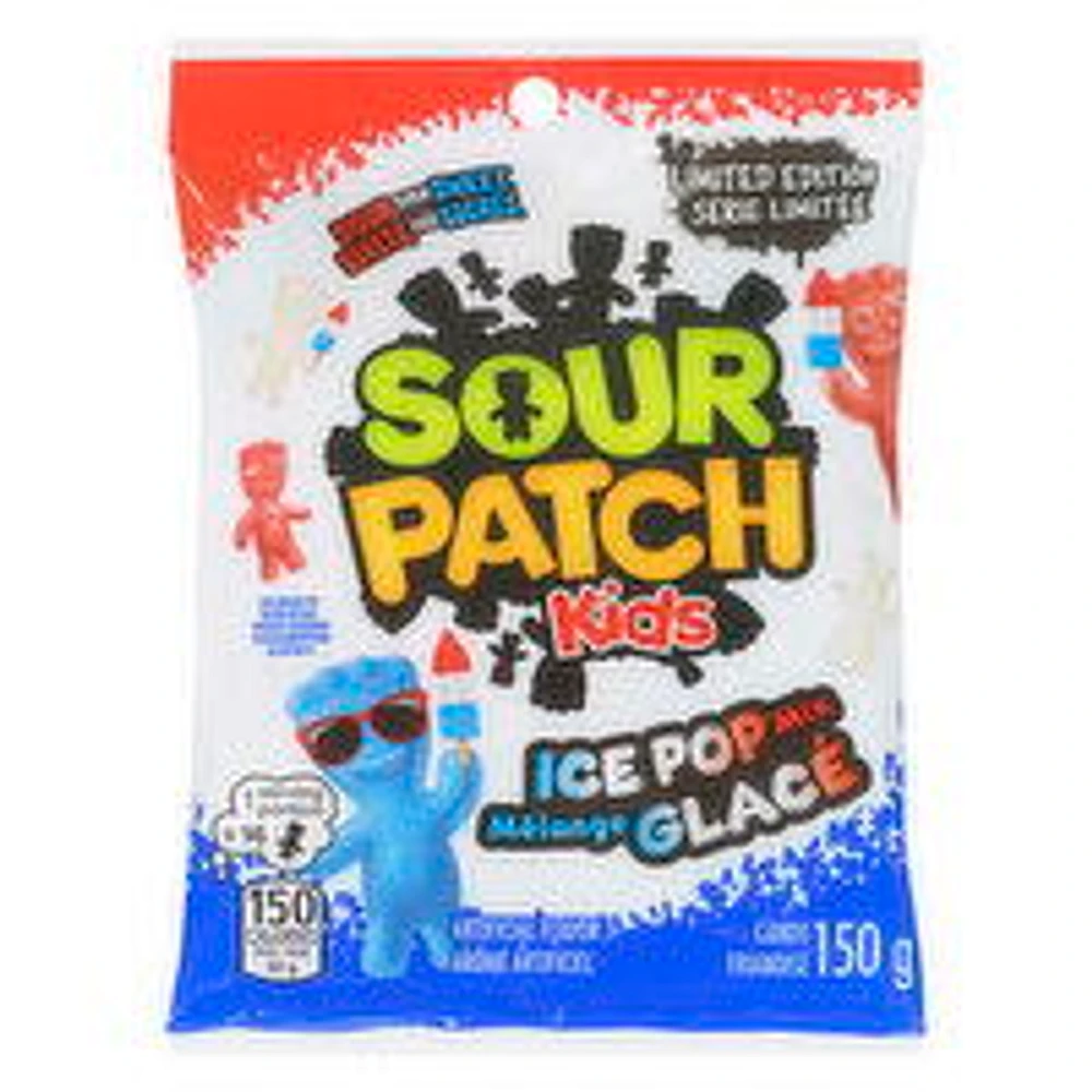 Maynards - Sour Patch Kids Candy, Ice Pop Mix Limited Edition, 150 Gram