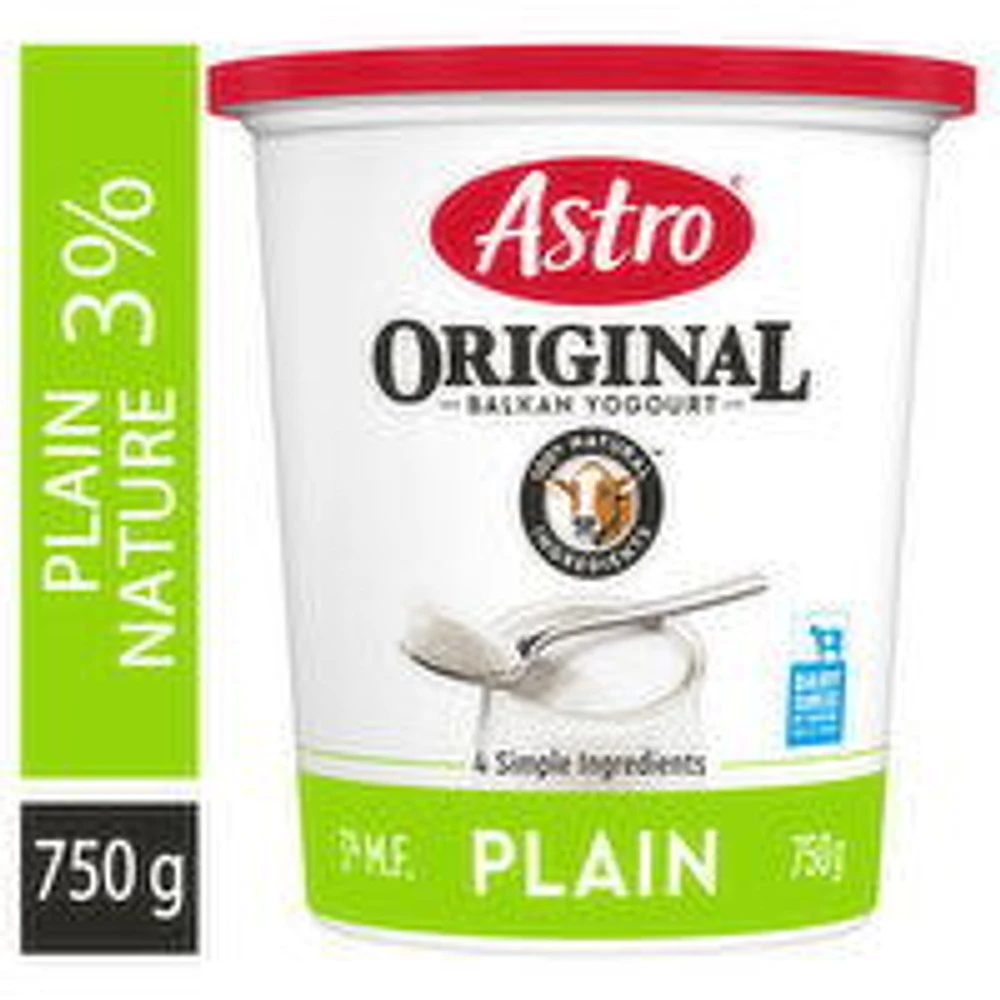 Astro - Original Balkan Style Plain Yogurt 3%, 750 Gram