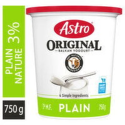 Astro - Original Balkan Style Plain Yogurt 3%, 750 Gram