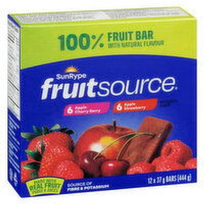 SunRype - Fruit Source, Variety Bars, 12 Each