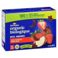 Sunrype - Organic Bites Apple Strawberry, 18 Gram