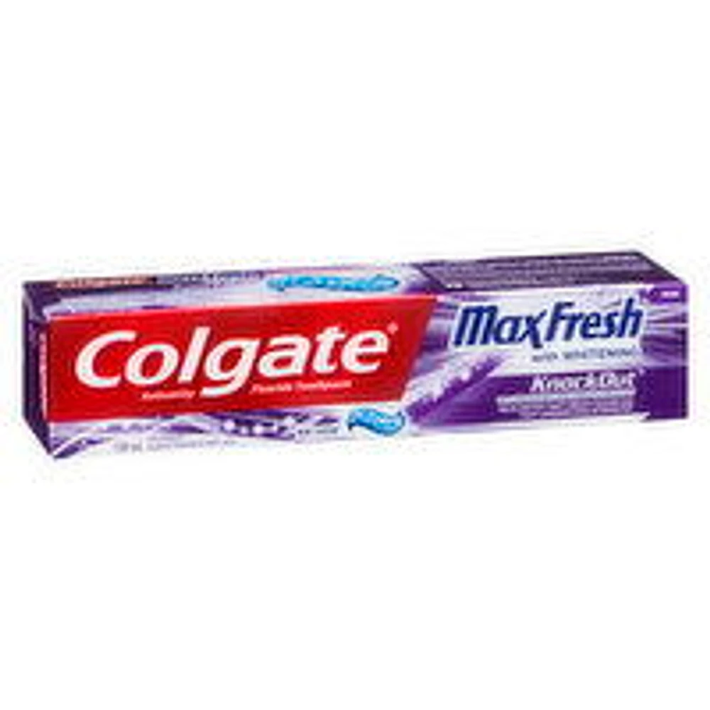 Colgate - MaxFresh Toothpaste, with Whitening Knockout Mint Fusion, 150 Millilitre