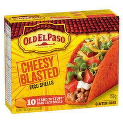 Old El Paso - Cheesy Blasted Taco Shells, 10 Each
