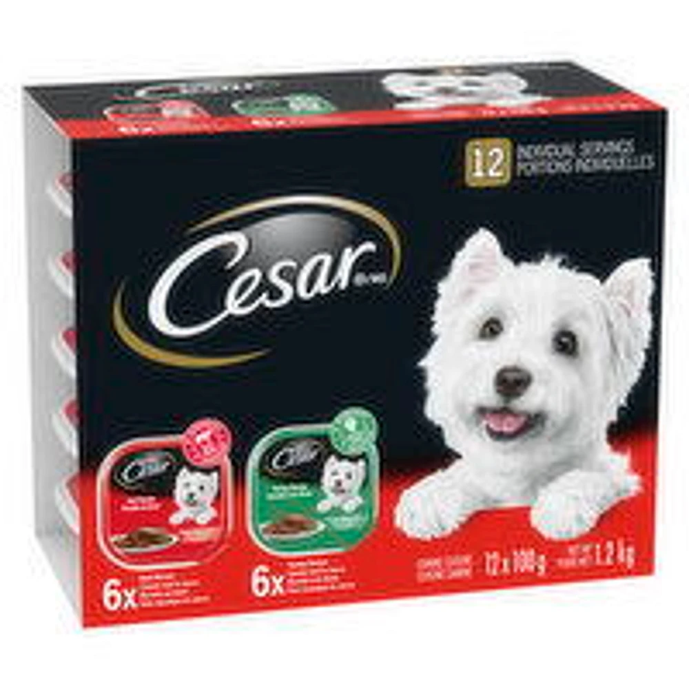 Cesar - Entrees Dog Food Turkey & Beef, 12 Each