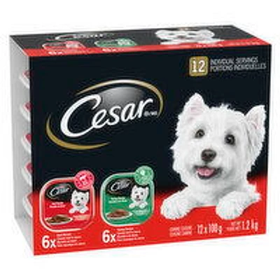 Cesar - Entrees Dog Food Turkey & Beef, 12 Each