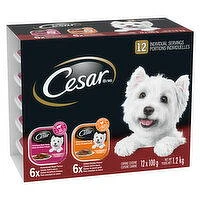 Cesar - Wet Dog Food Entrees Chicken & Porterhouse Steak, 12 Each
