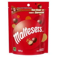 Maltesers - Milk Chocolate Candy Bites, Bag, 165 Gram