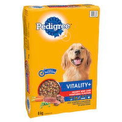 Pedigree - Vitality+ Dog Food Beef Flavor, 8 Kilogram