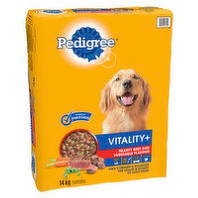 Pedigree - Vitality+ Dog Food - Hearty Beef & Vegetable, 14 Kilogram