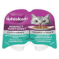 Whiskas - Perfect Portions Cuts In Gravy - Tuna Entree, 2 Each
