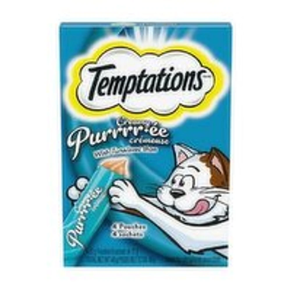 Whiskas - Temptations Creamy Puree Lickable Cat Treats, Tuna, 4 Each