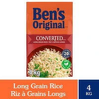 Ben's Original - CONVERTED Long Grain Parboiled Rice Side Dish, 4 Kilogram