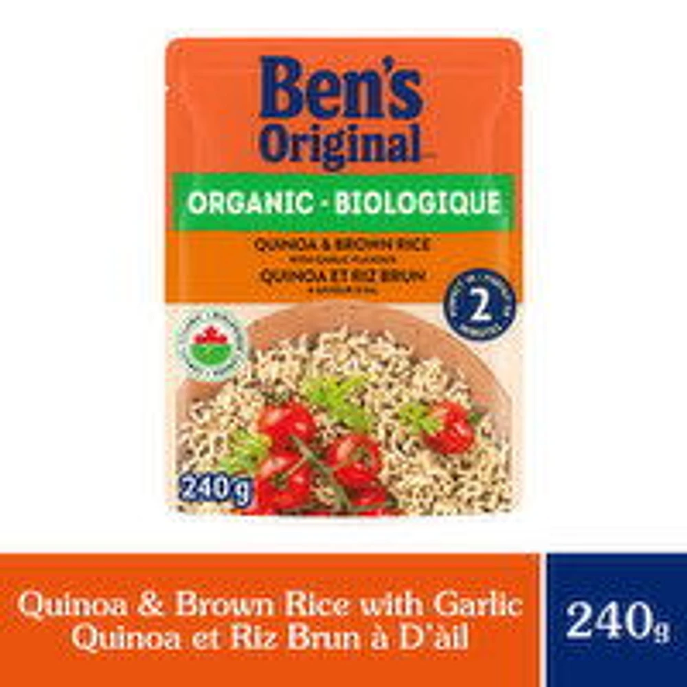 Ben's Original - Organic Quinoa and Brown Rice With Garlic Flavour, 240 Gram
