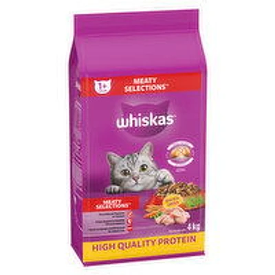 Whiskas - Meaty Selections Cat Food Adult, 4 Kilogram