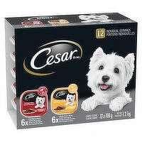Cesar - Entrees Dog Food Filet Mignon & Chicken Liver, 12 Each