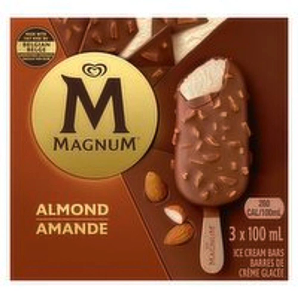 Magnum - Almond Ice Cream Bars, 3 Each