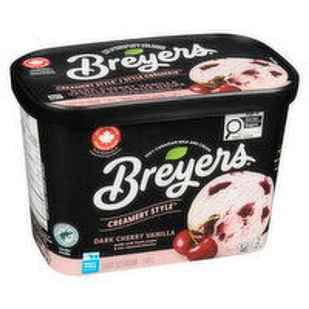 Breyers - Creamery Style Dark Cherry Vanilla Ice Cream, 1.41 Litre
