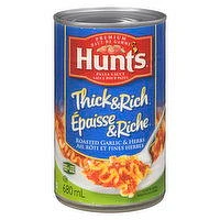 Hunt's - Pasta Sauce, Thick & Rich Roasted Garlic & Herbs, 680 Millilitre