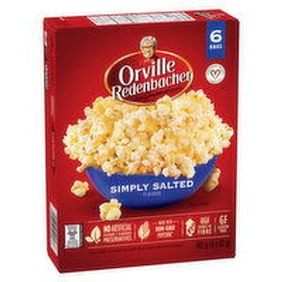 Orville Redenbacher - Simply Salted Microwave Popcorn, 6 Bags, 6 Each