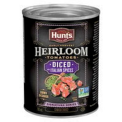 HUNTS - Canned Diced Heirloom Tomatoes with Italian Spices, 796 Millilitre