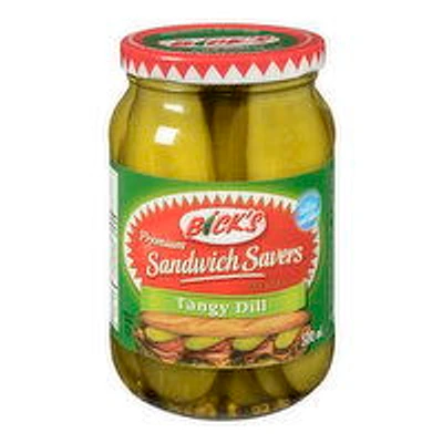 Bick's - Sandwich Savers Tangy Dill Pickles, 500 Millilitre