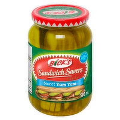 Bick's - Sandwich Savers Pickles - Sweet Yum Yum, 500 Millilitre